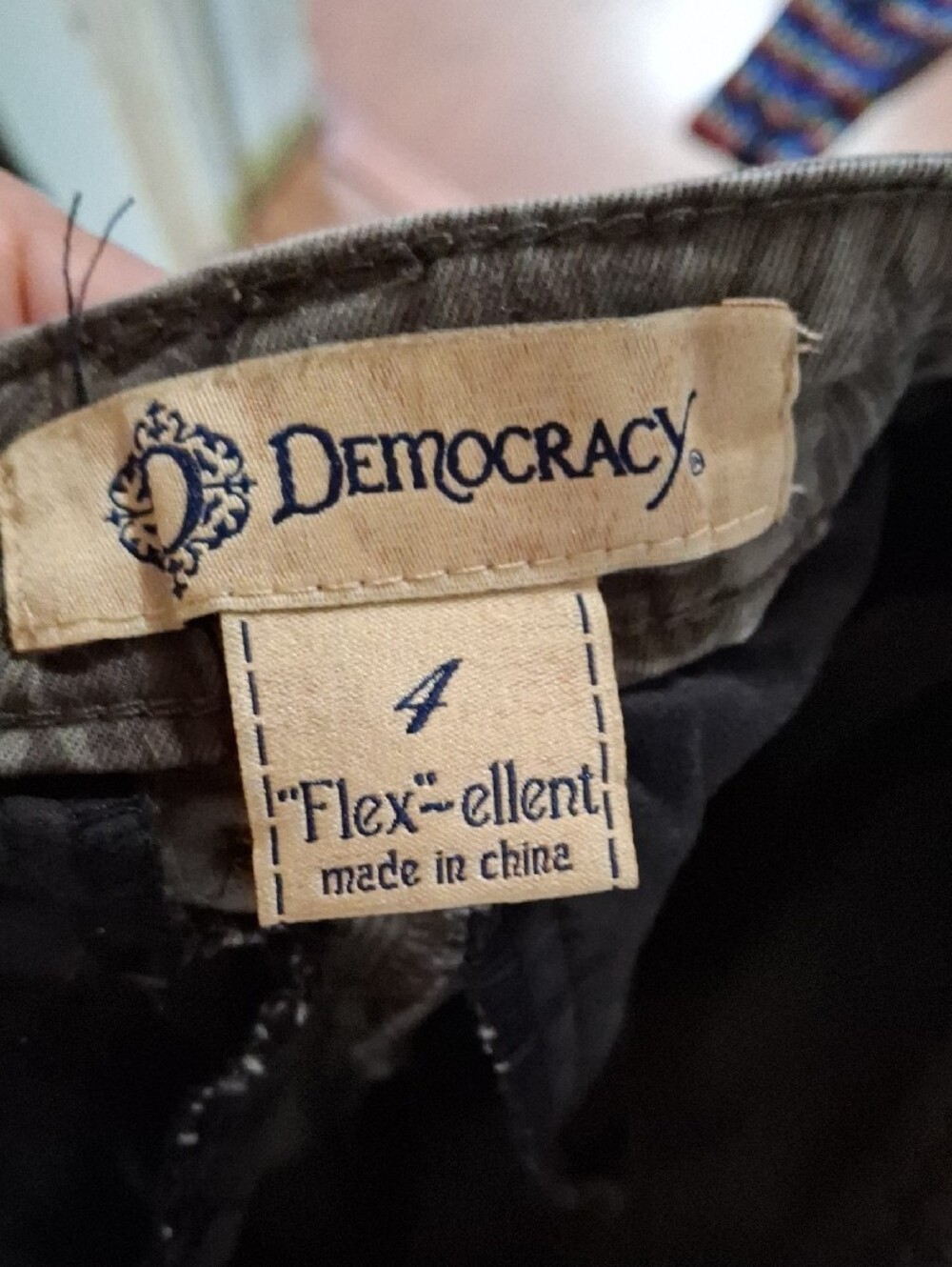 Democracy Olive Green Label Skinny Pants (Mis455) - Picture 2 of 4